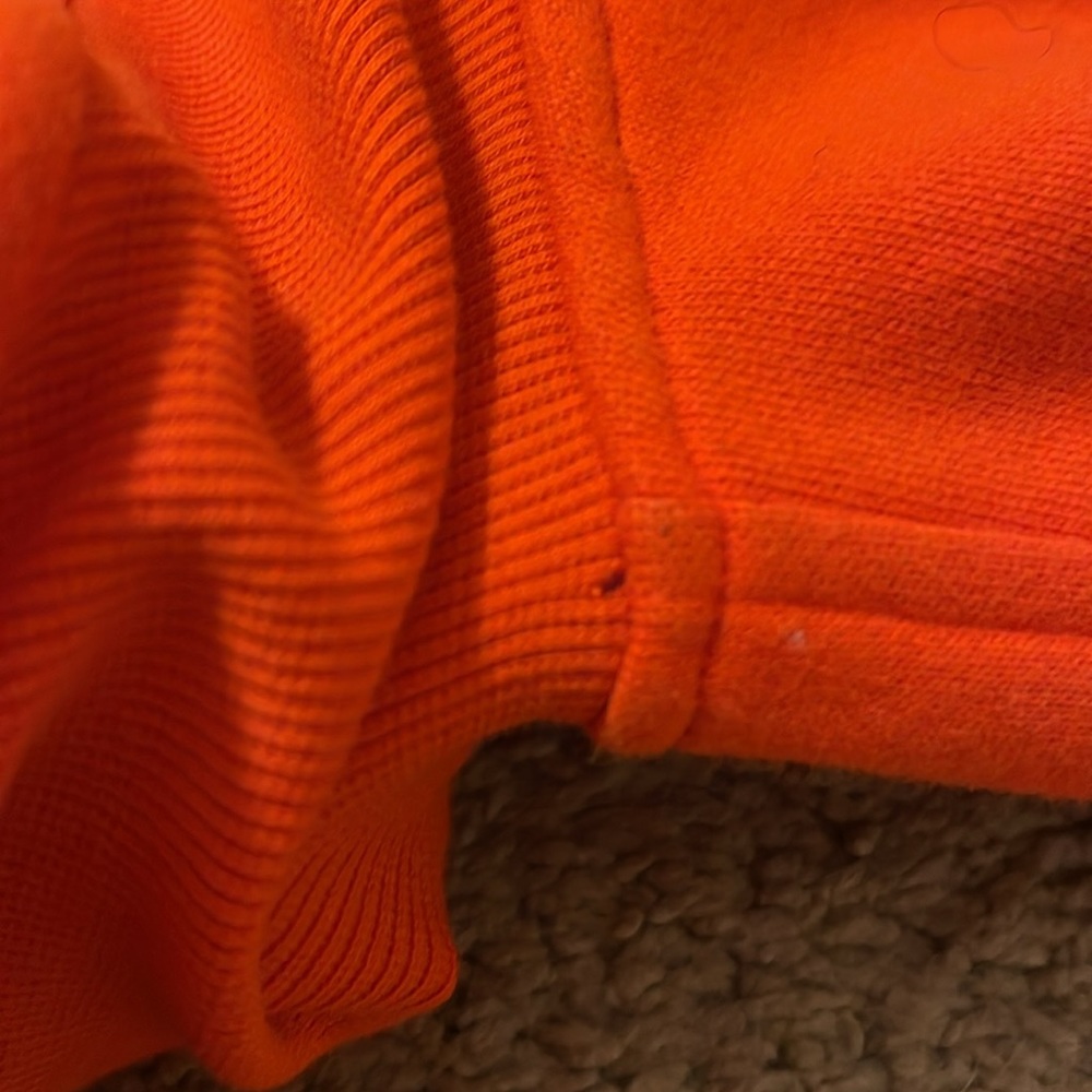 Lululemon scuba oversized funnel neck half zip Solar Orange Sz XS/S Sold Out - Picture 9 of 10